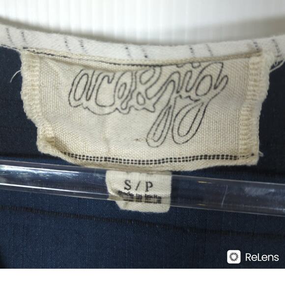 Ace & Jig Sleeveless V-Neck Button Front Patchwork Metallic Top Size Small - Picture 4 of 10